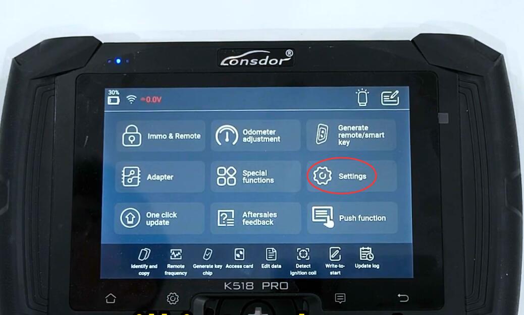 how to change lonsdor k518 pro language 1