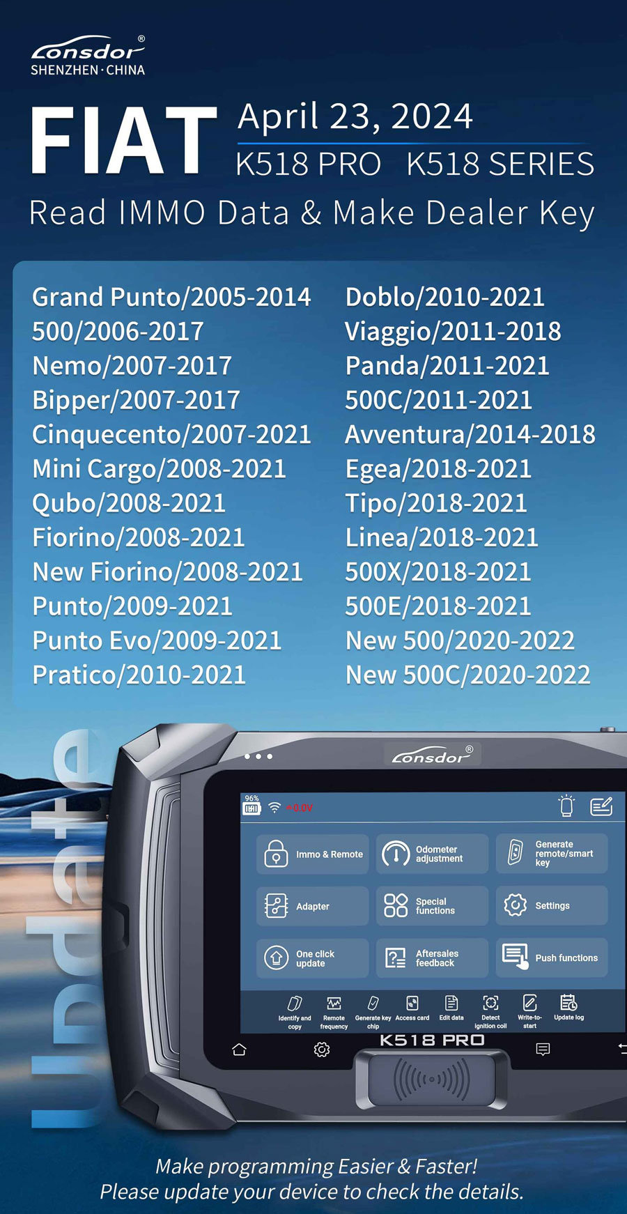 Lonsdor-K518-Pro-update-Fiat-till-2022