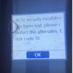 lonsdor kh100 acm security module has been lost
